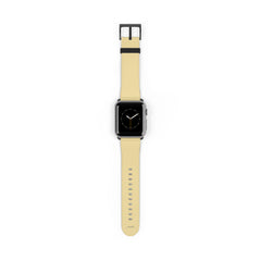 Butter & Cream Striped Diagonal Smartwatch Strap by etchd