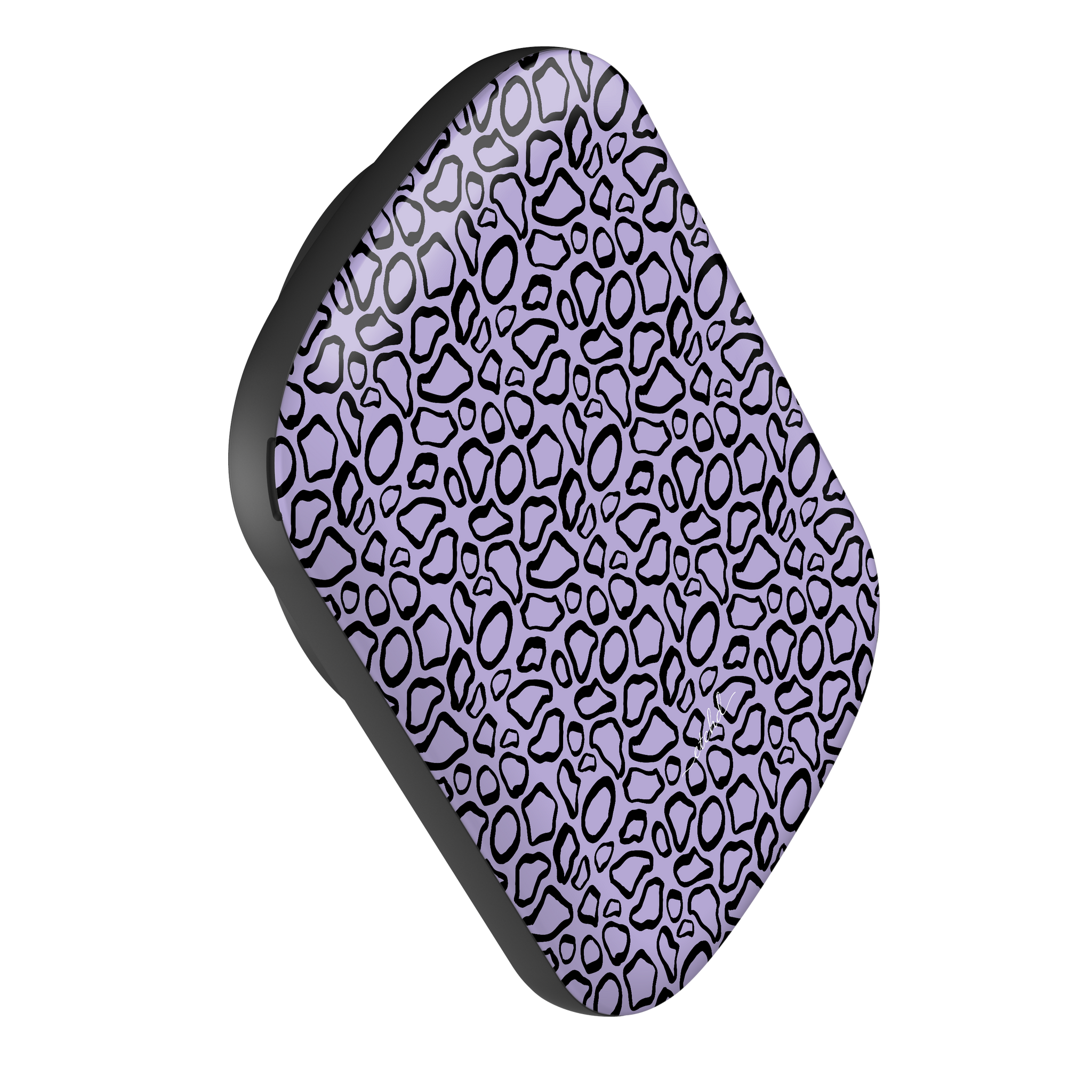 Abstract Print Lavender Magnetic Powerbank by etchd, view 3