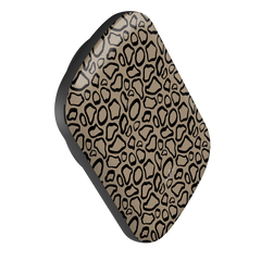 Abstract Print Taupe Magnetic Powerbank by etchd, view 4