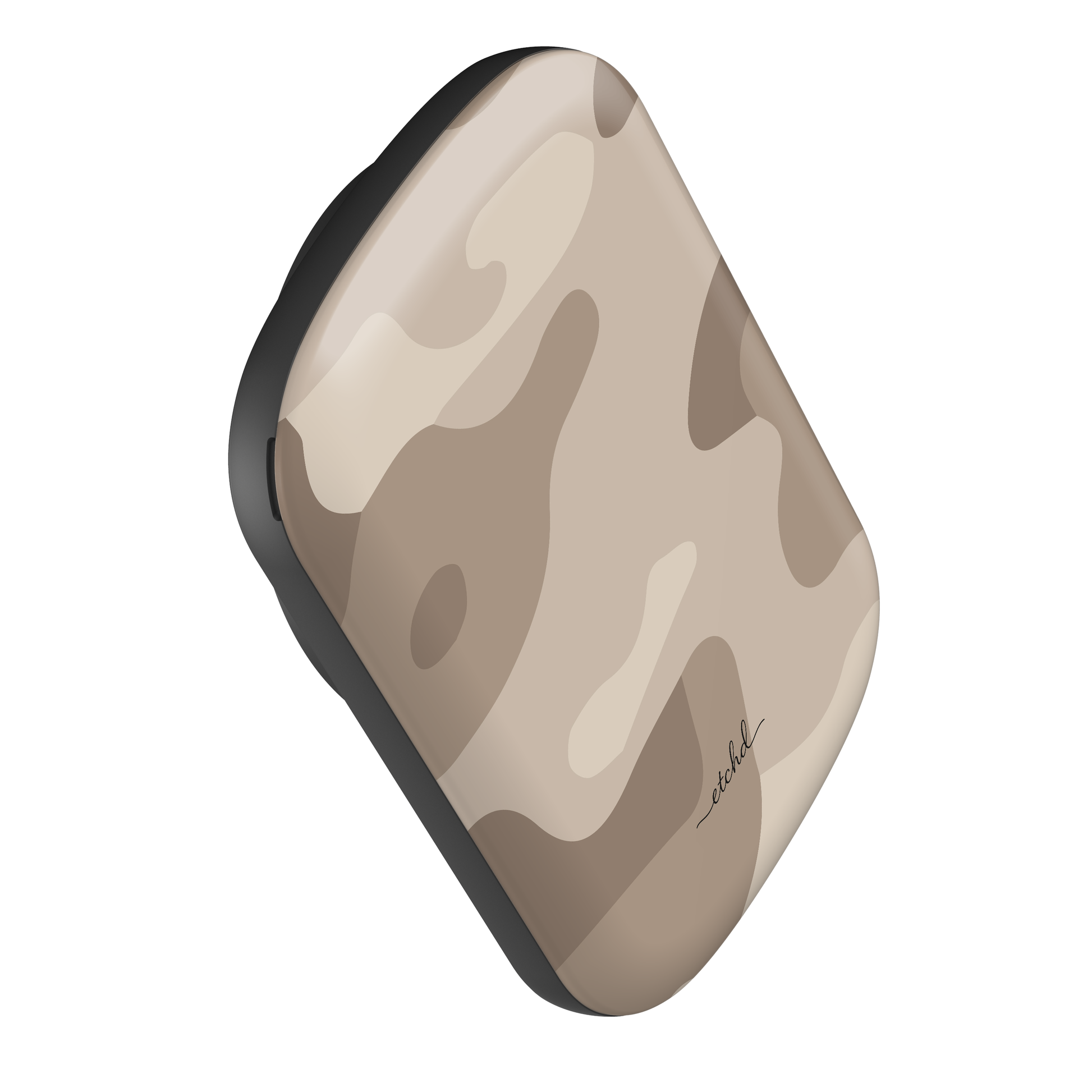 Beige Camo Powerbank magnetico di etchd, vista 3