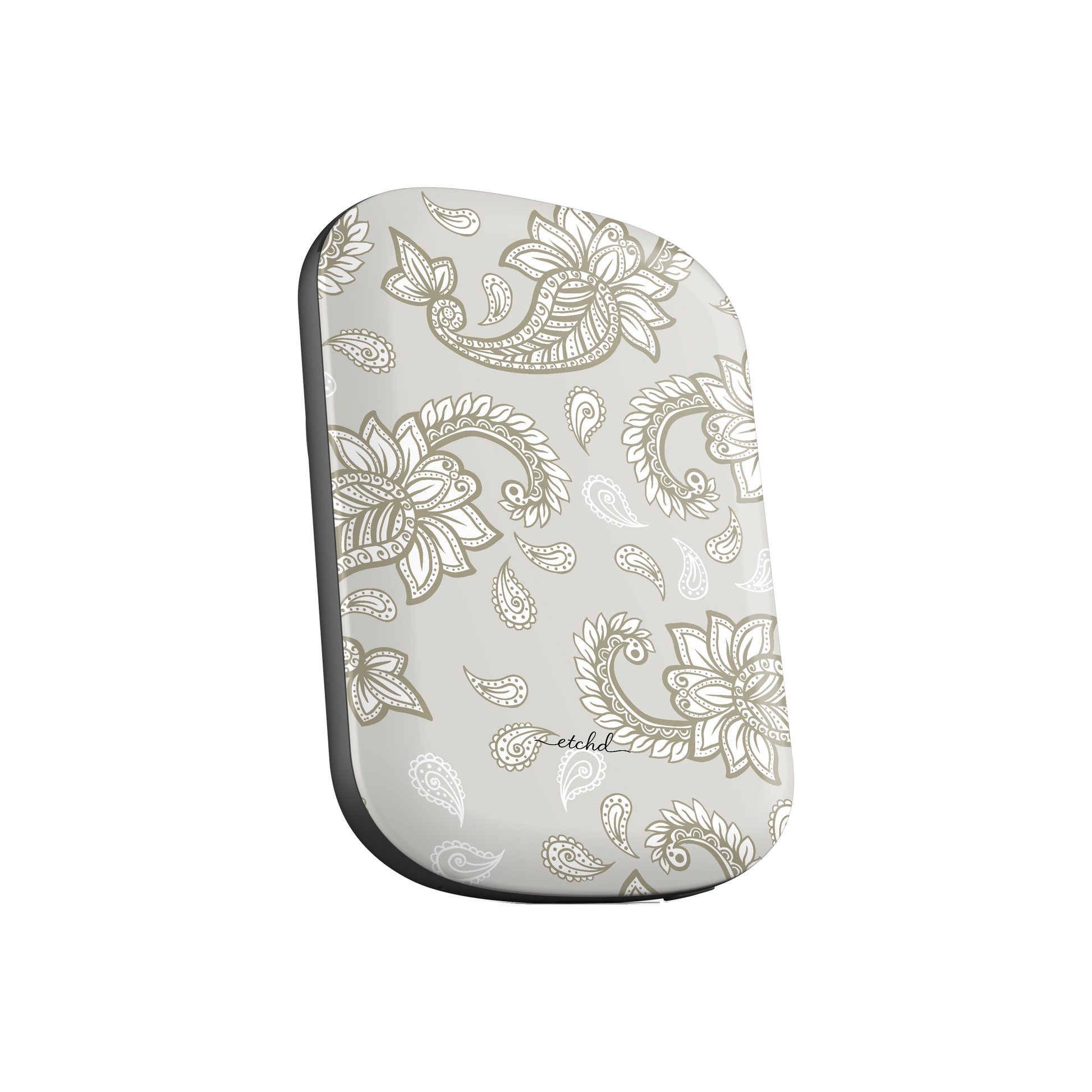 Beige Paisley Magnetic Powerbank by etchd, view 3