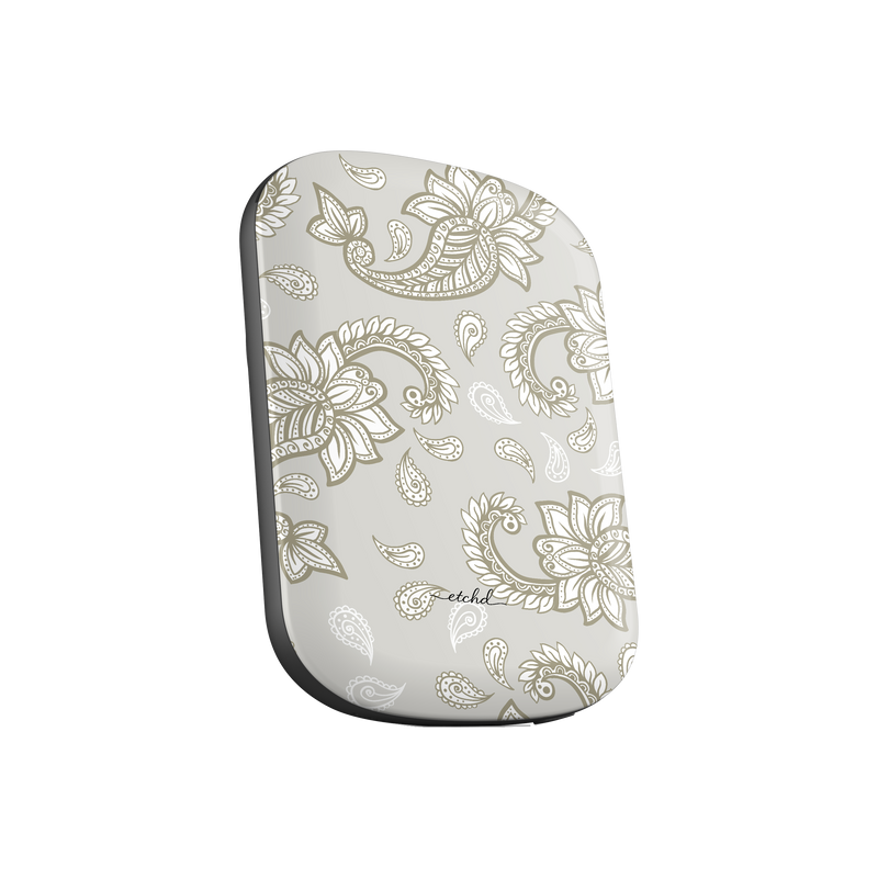 Beige Paisley Magnetic Powerbank by etchd, view 3