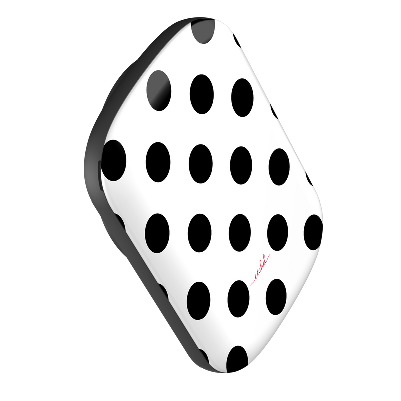 Black & White Polka Dot Magnetic Powerbank by etchd, view 3