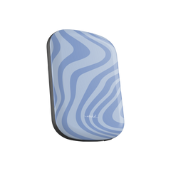 Blue Curved Lines Magnetic Powerbank by etchd, view 2