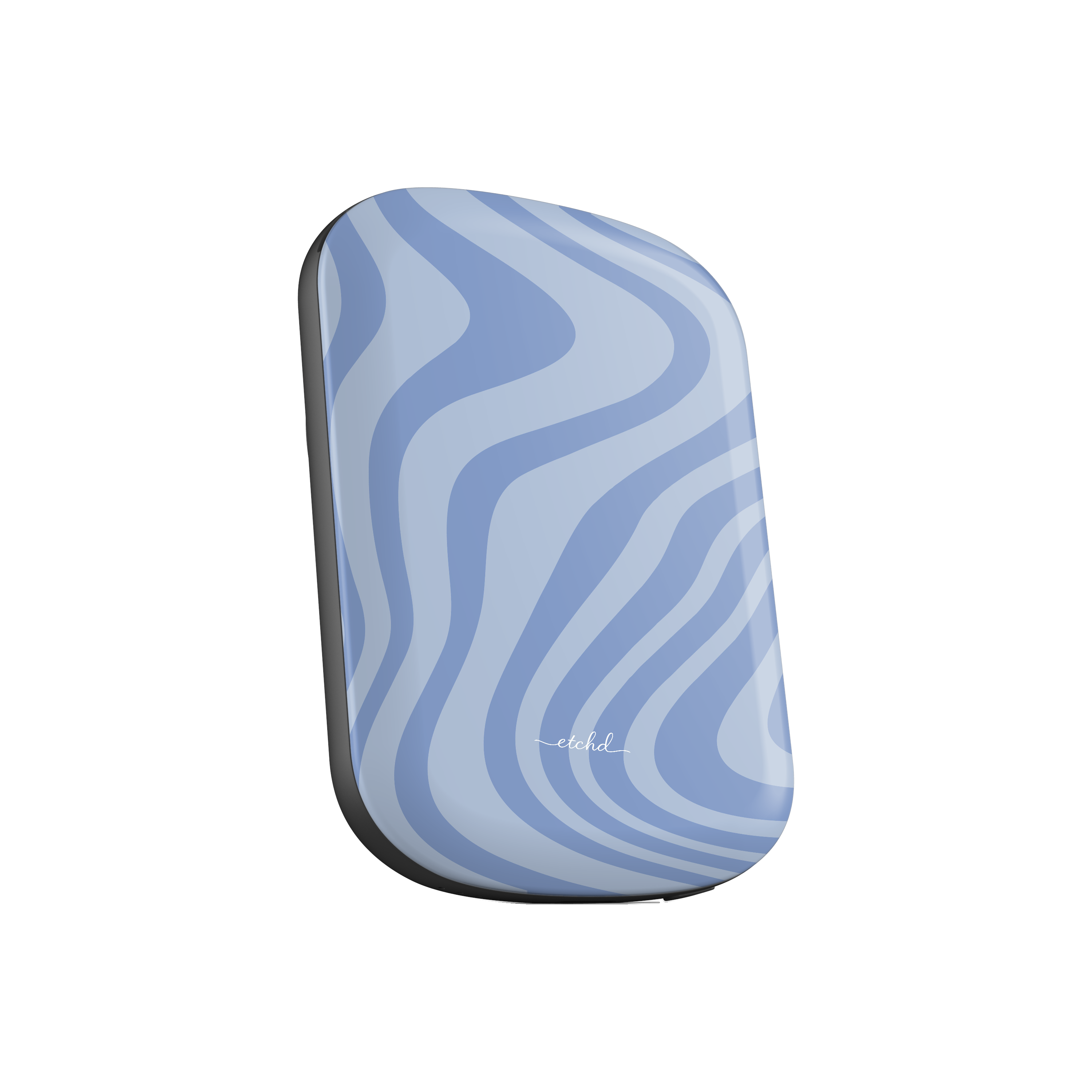 Blue Curved Lines Magnetic Powerbank by etchd, view 2