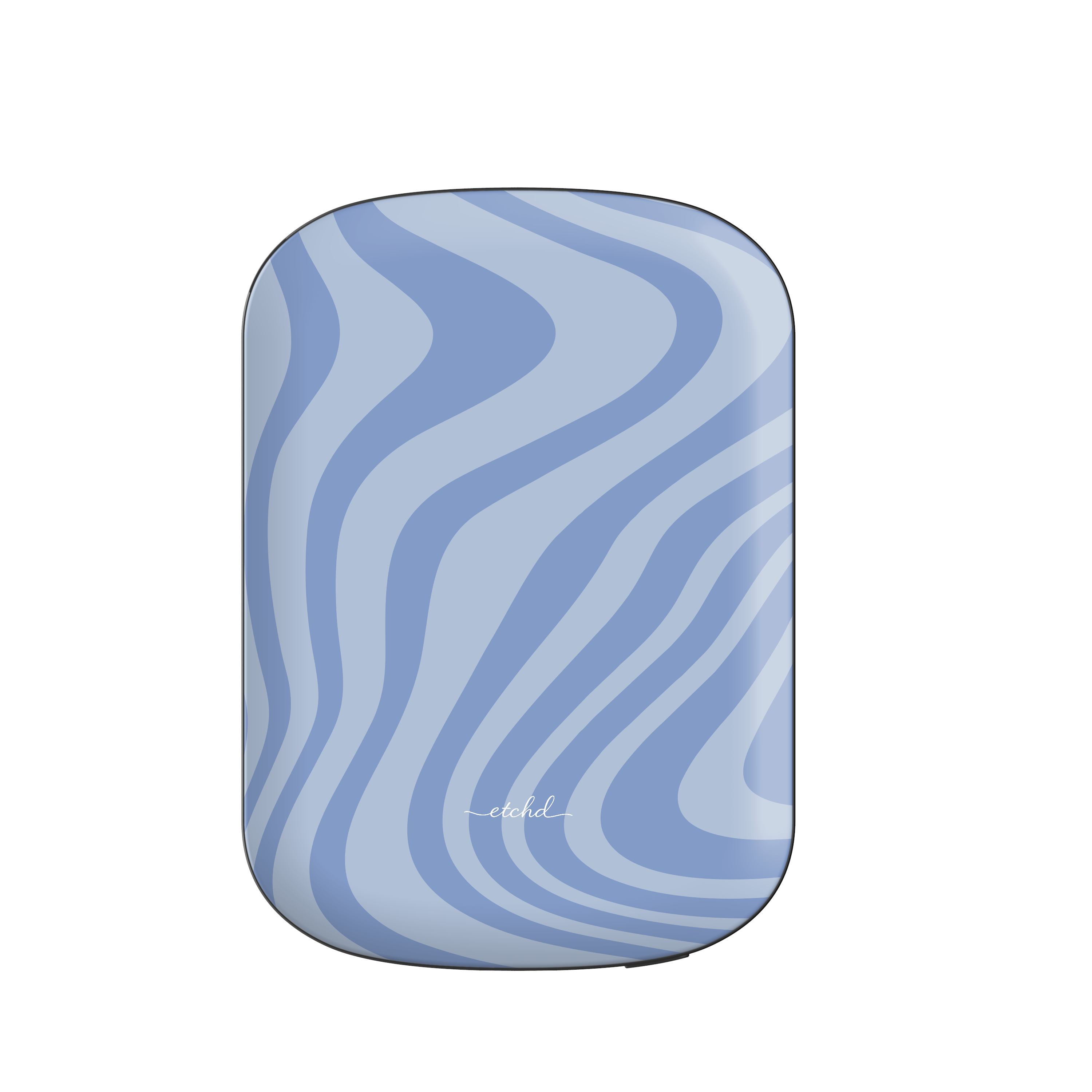 Blue Curved Lines Magnetic Powerbank by etchd