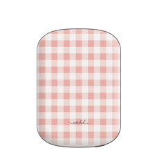 Blush Gingham Magnetic Powerbank by etchd