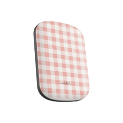 Blush Gingham Magnetic Powerbank by etchd, view 2