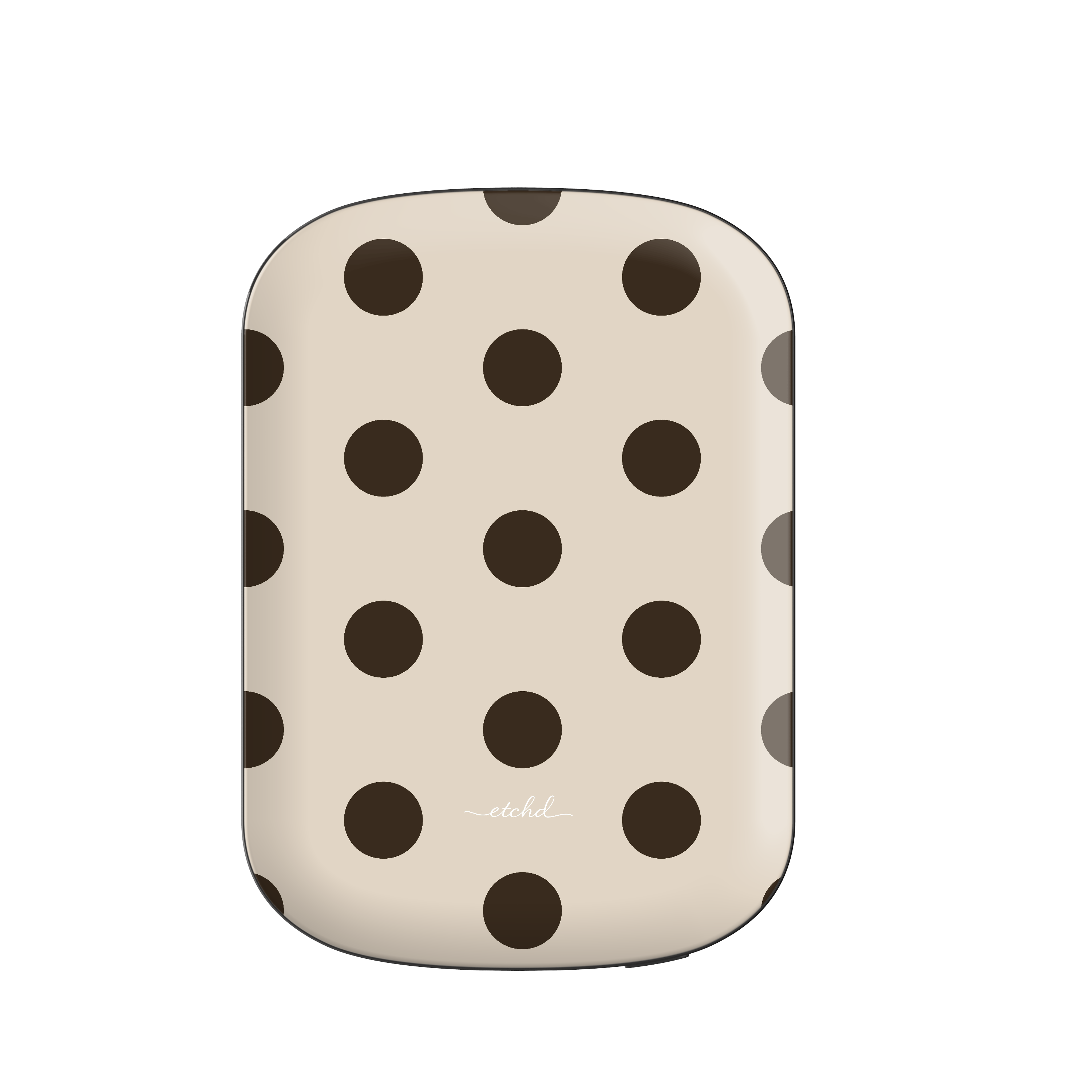 Brown Polka Dot Magnetic Powerbank by etchd