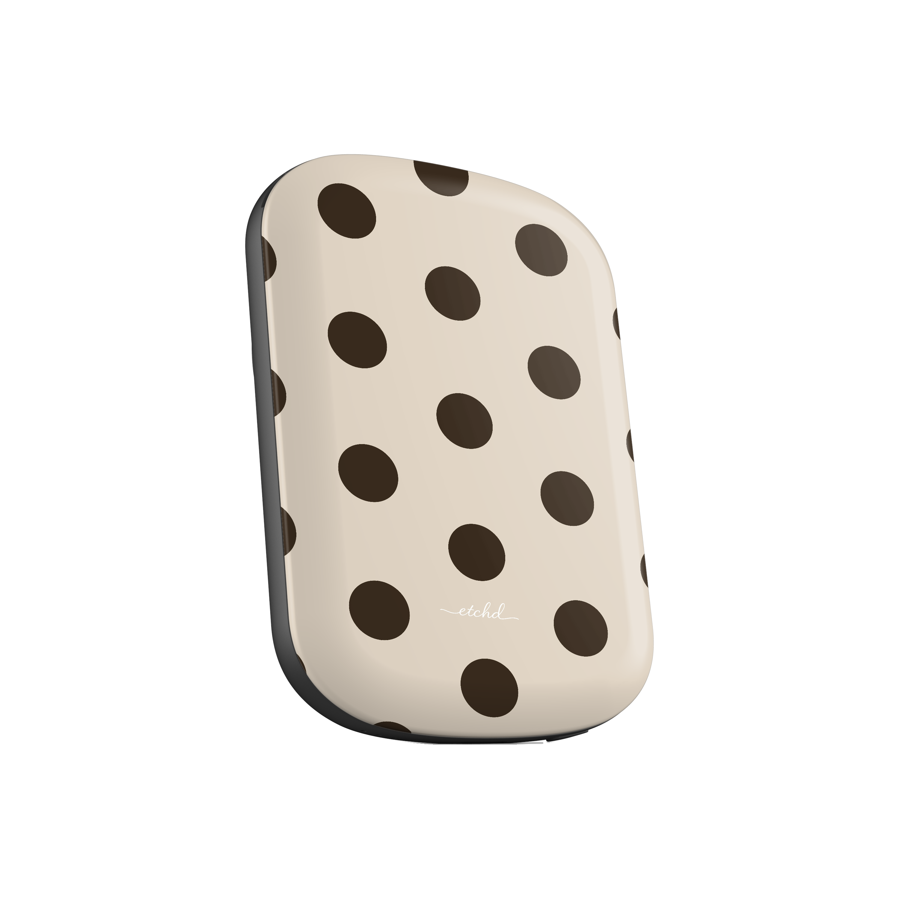 Brown Polka Dot Magnetic Powerbank by etchd, view 2