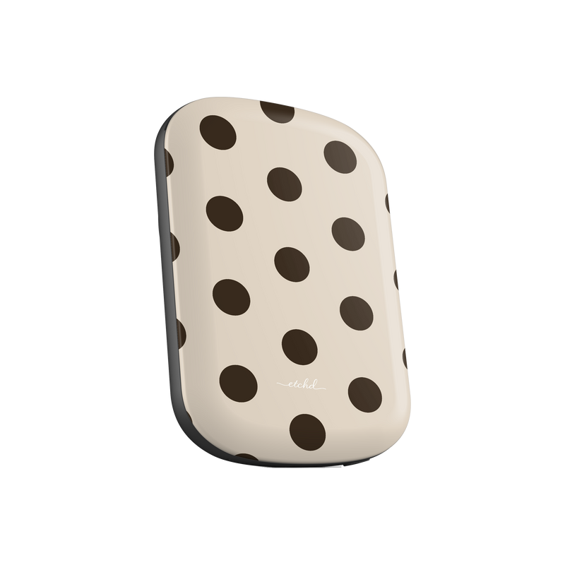 Brown Polka Dot Magnetic Powerbank by etchd, view 2