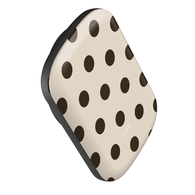 Brown Polka Dot Magnetic Powerbank by etchd, view 3