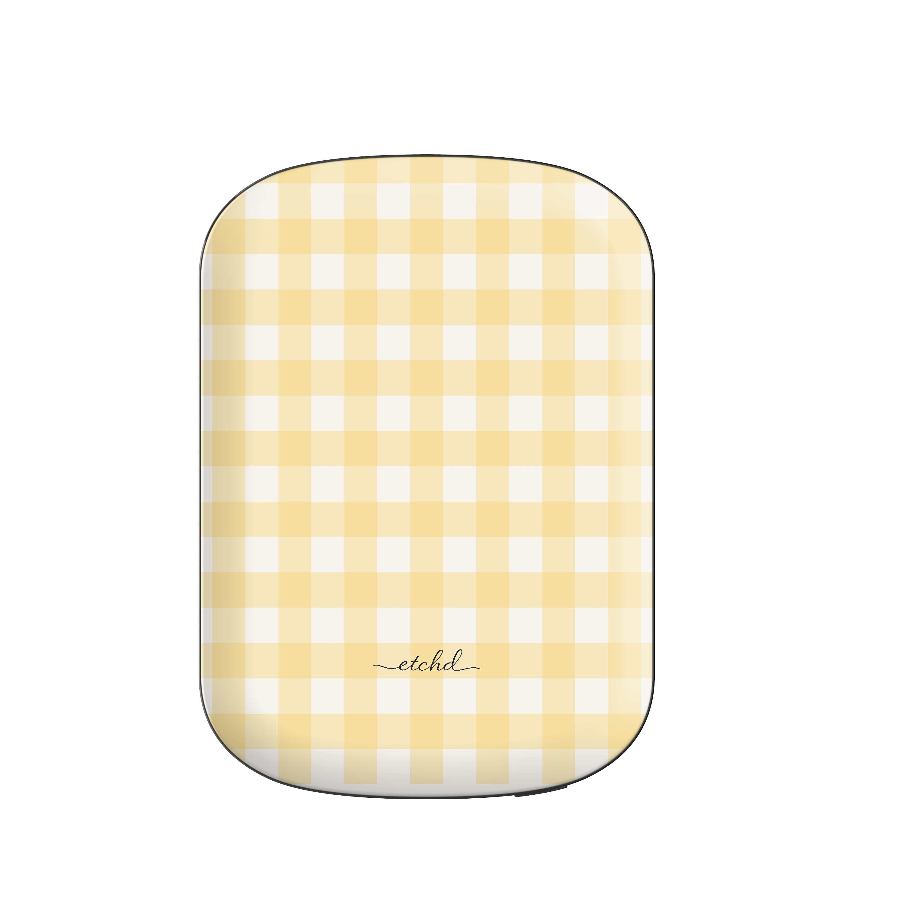 Butter Gingham Magnetic Powerbank by etchd