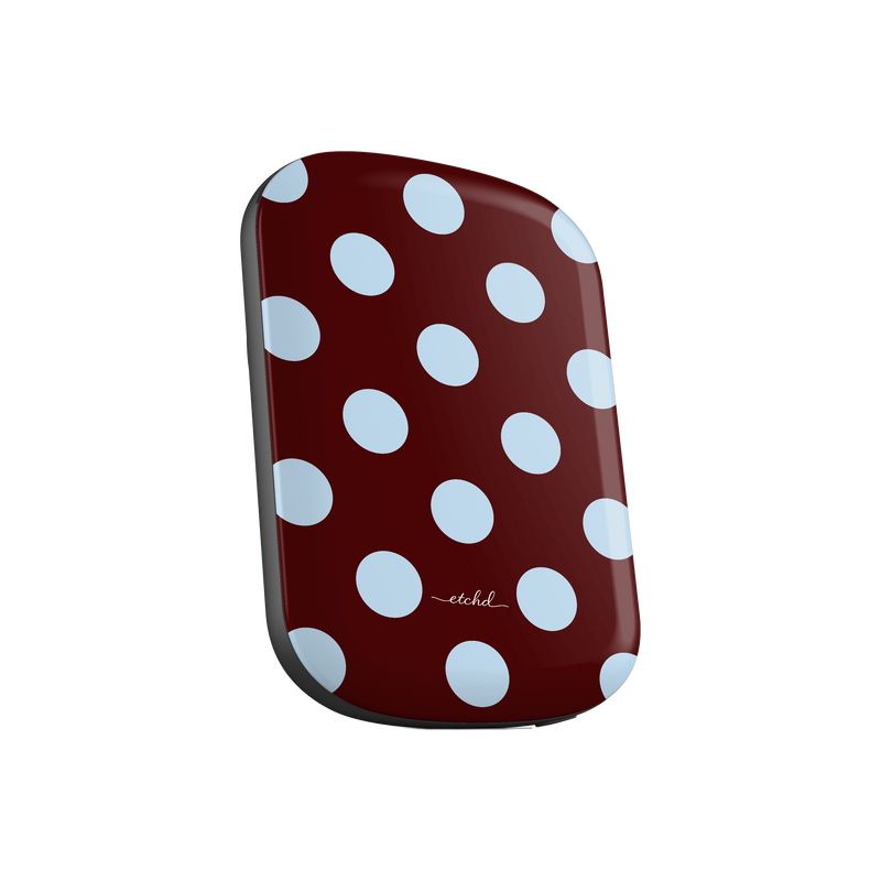 Cherry & Blue Polka Dot Magnetic Powerbank by etchd, view 3