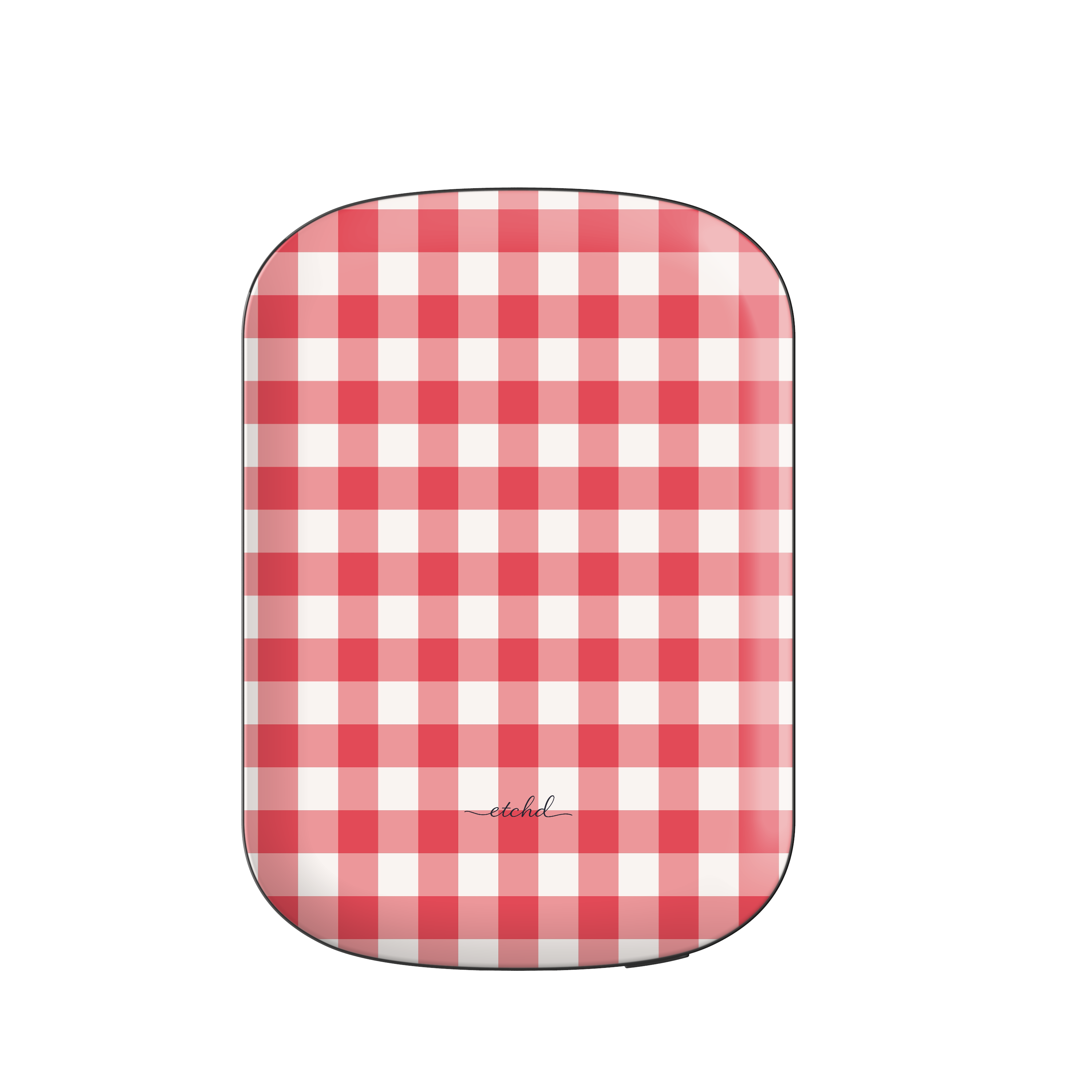 Cherry Gingham Magnetic Powerbank by etchd