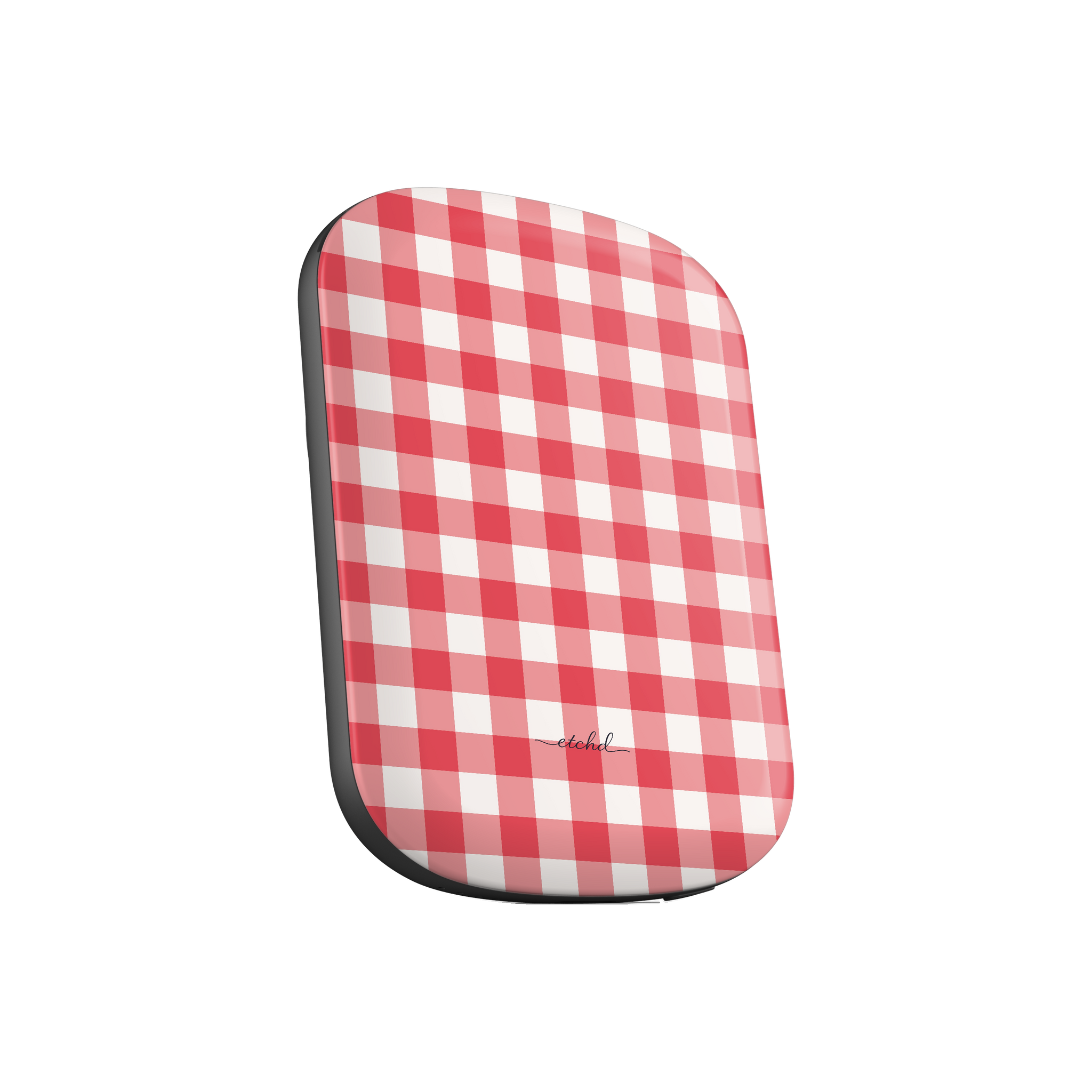 Cherry Gingham Magnetic Powerbank by etchd, view 2