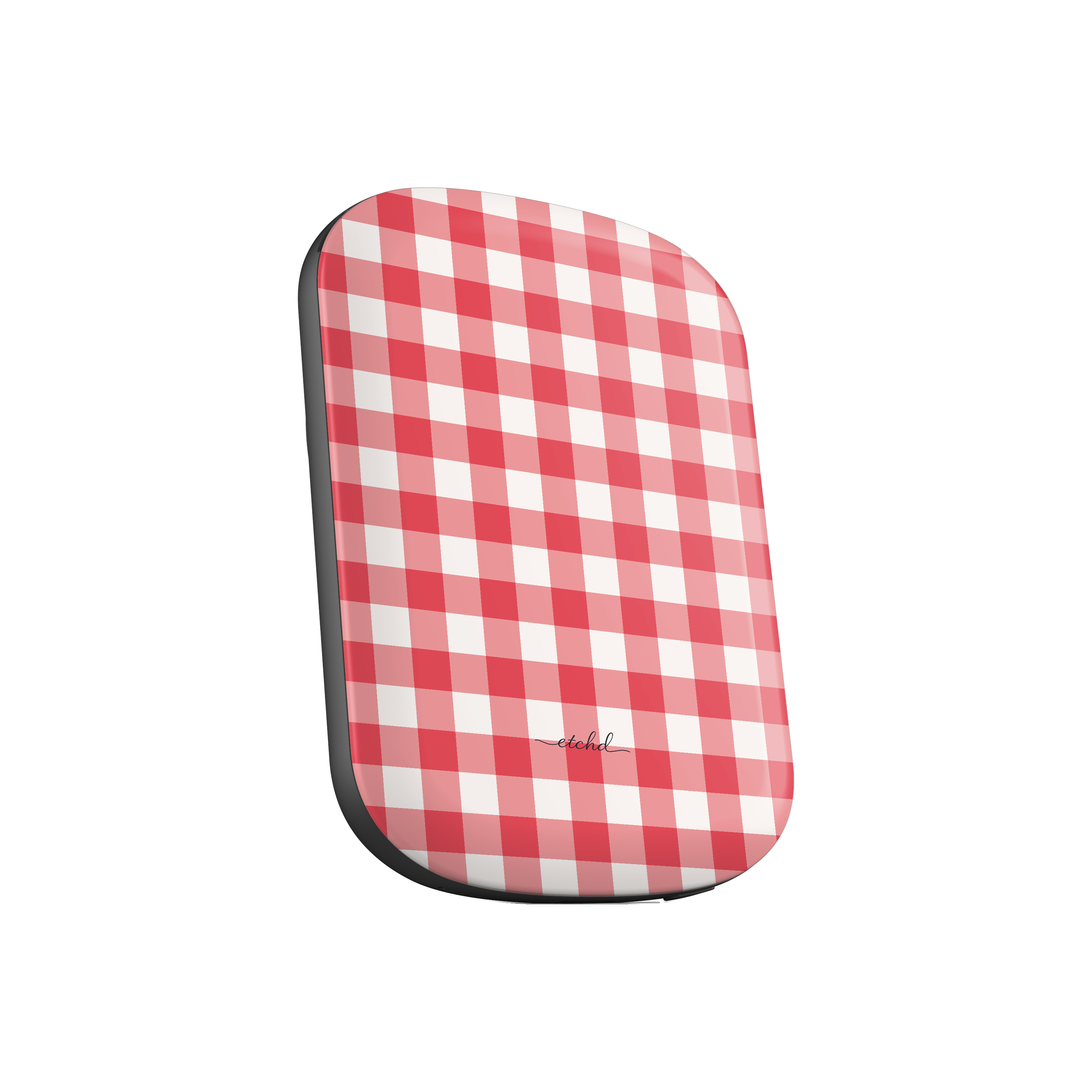 Cherry Gingham Magnetic Powerbank by etchd, view 2