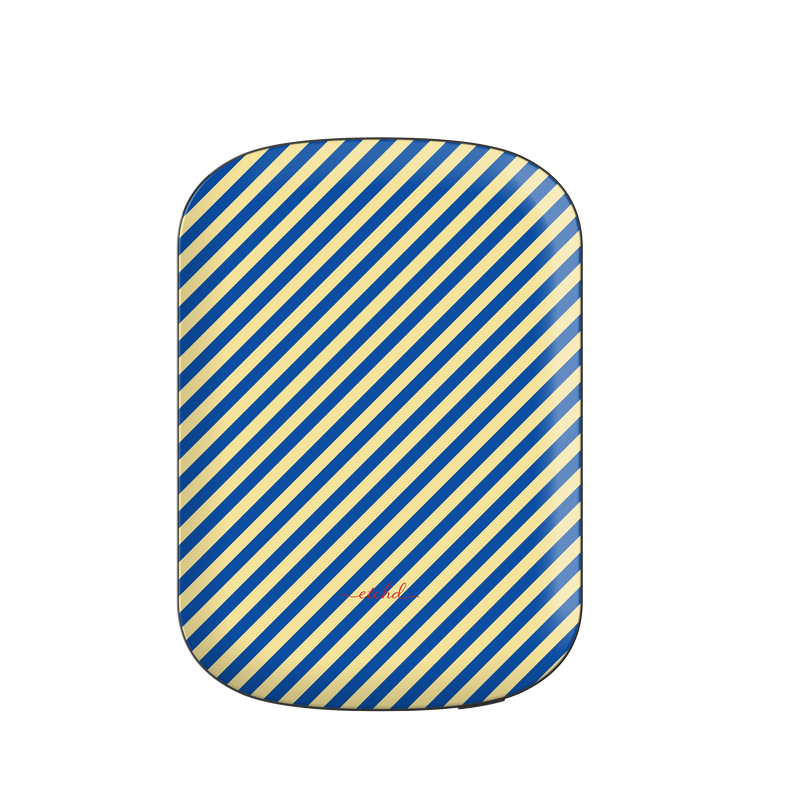 Cobalt And Butter Diagonal Magnetic Powerbank by etchd
