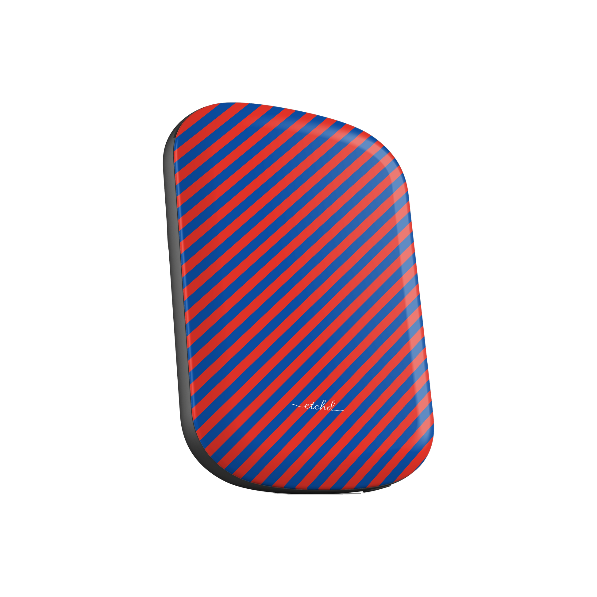 Cobalt And Poppy Diagonal Magnetic Powerbank by etchd, view 3