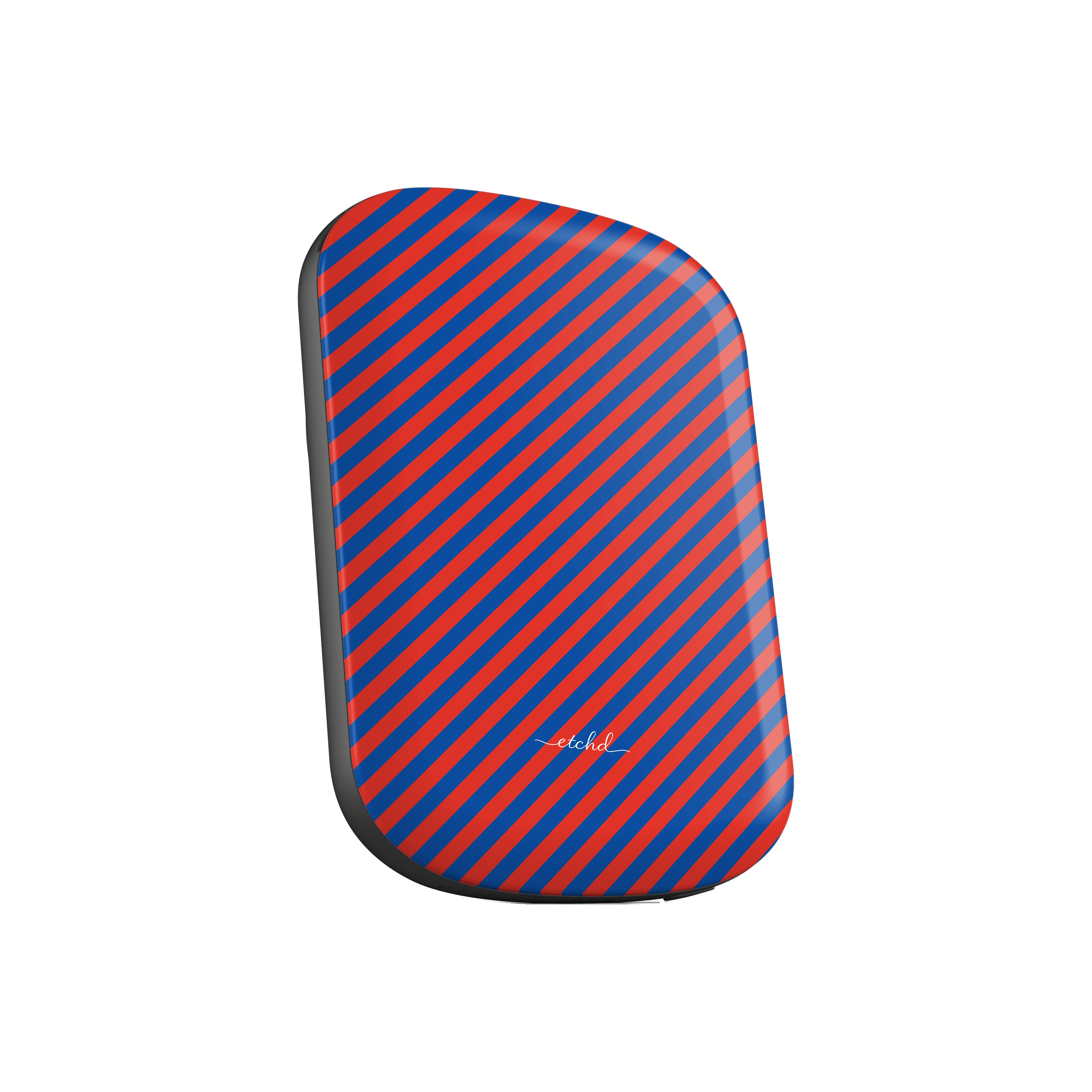 Cobalt And Poppy Diagonal Magnetic Powerbank by etchd, view 2