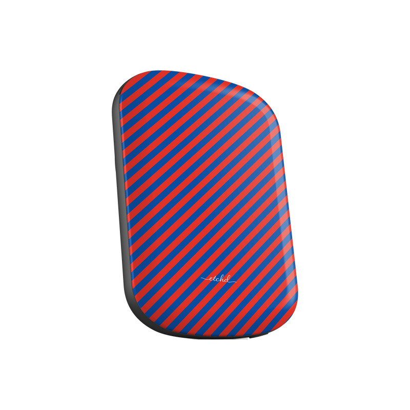 Cobalt And Poppy Diagonal Magnetic Powerbank by etchd, view 3