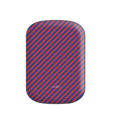 Cobalt And Poppy Diagonal Magnetic Powerbank by etchd