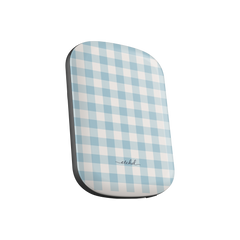 Cornflower Gingham Magnetic Powerbank by etchd, view 2