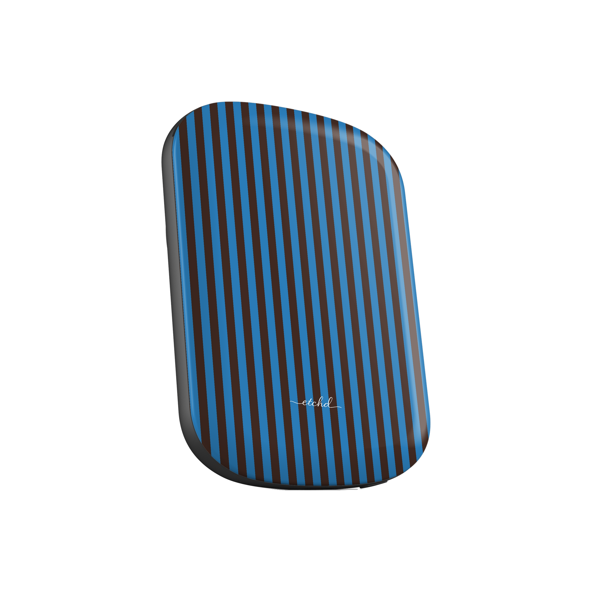 Espresso And Cerulean Magnetic Powerbank by etchd, view 2