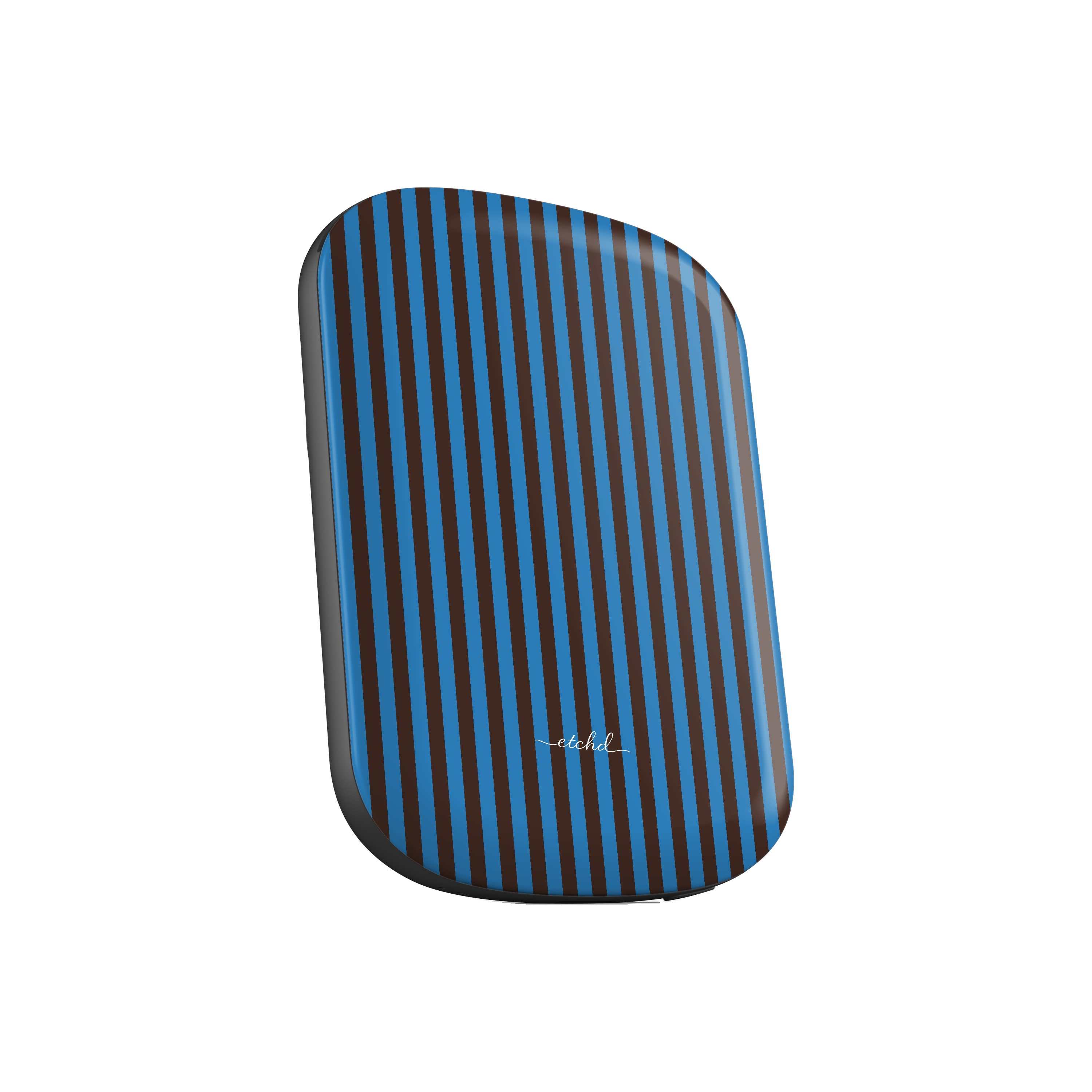 Espresso And Cerulean Magnetic Powerbank by etchd, view 2