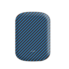 Espresso And Cerulean Diagonal Magnetic Powerbank by etchd