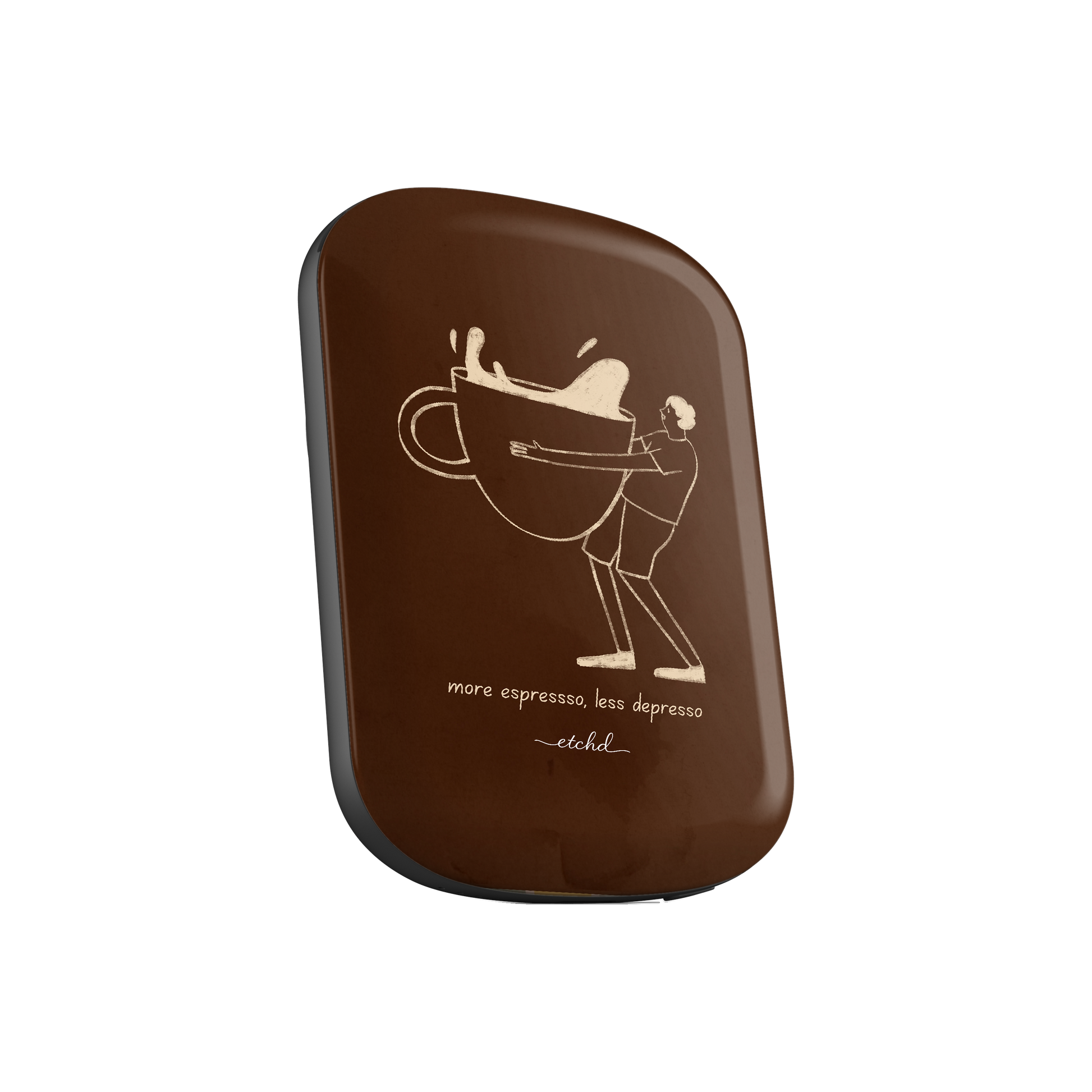 Gentlemen Espresso Magnetic Powerbank by etchd, view 3