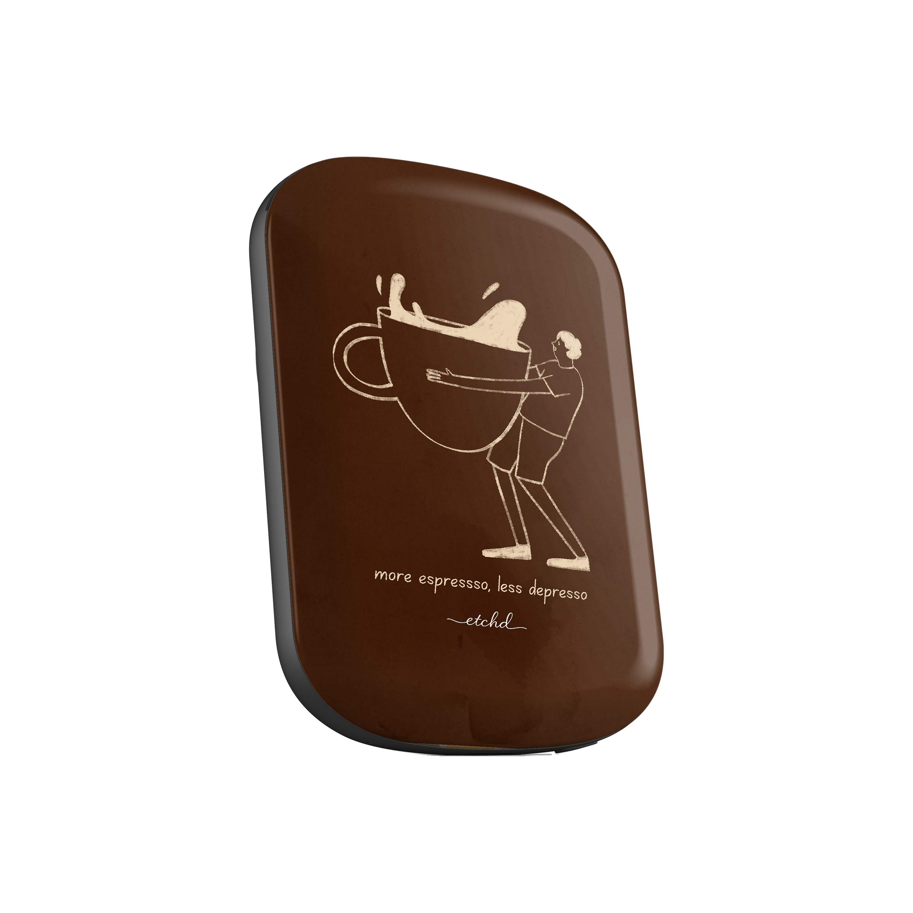 Gentlemen Espresso Magnetic Powerbank by etchd, view 2