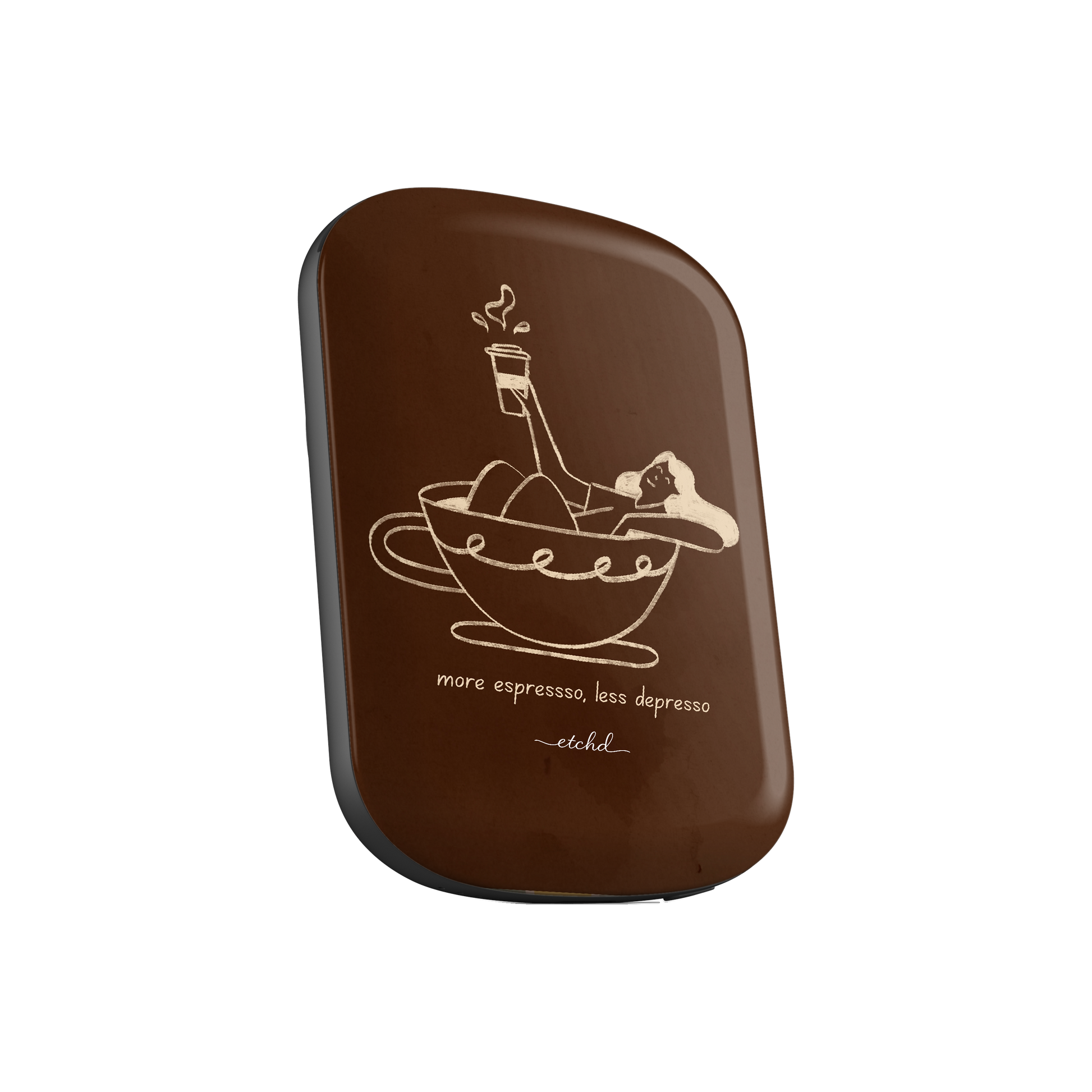 Ladies Espresso Magnetic Powerbank by etchd, view 2