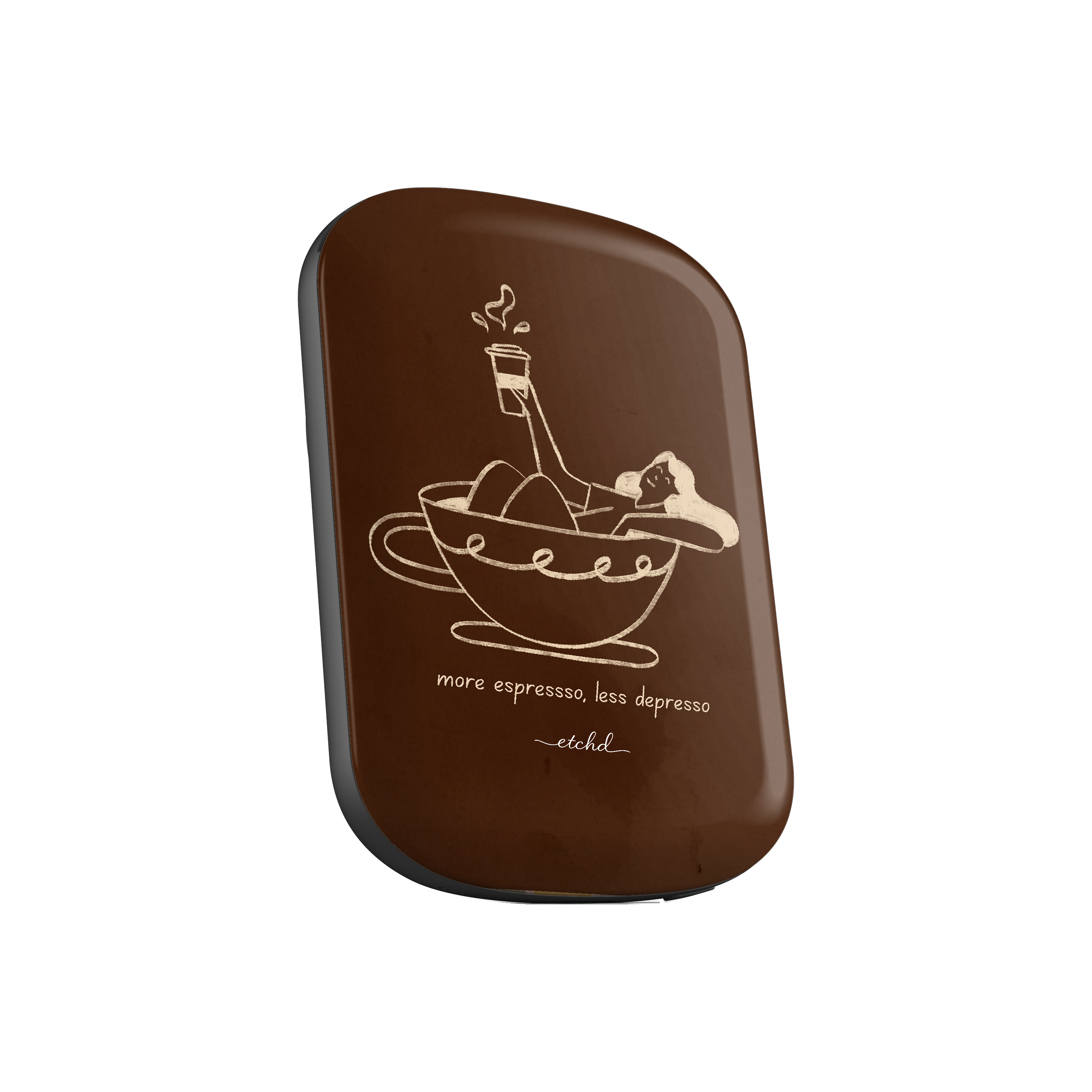 Ladies Espresso Magnetic Powerbank by etchd, view 2