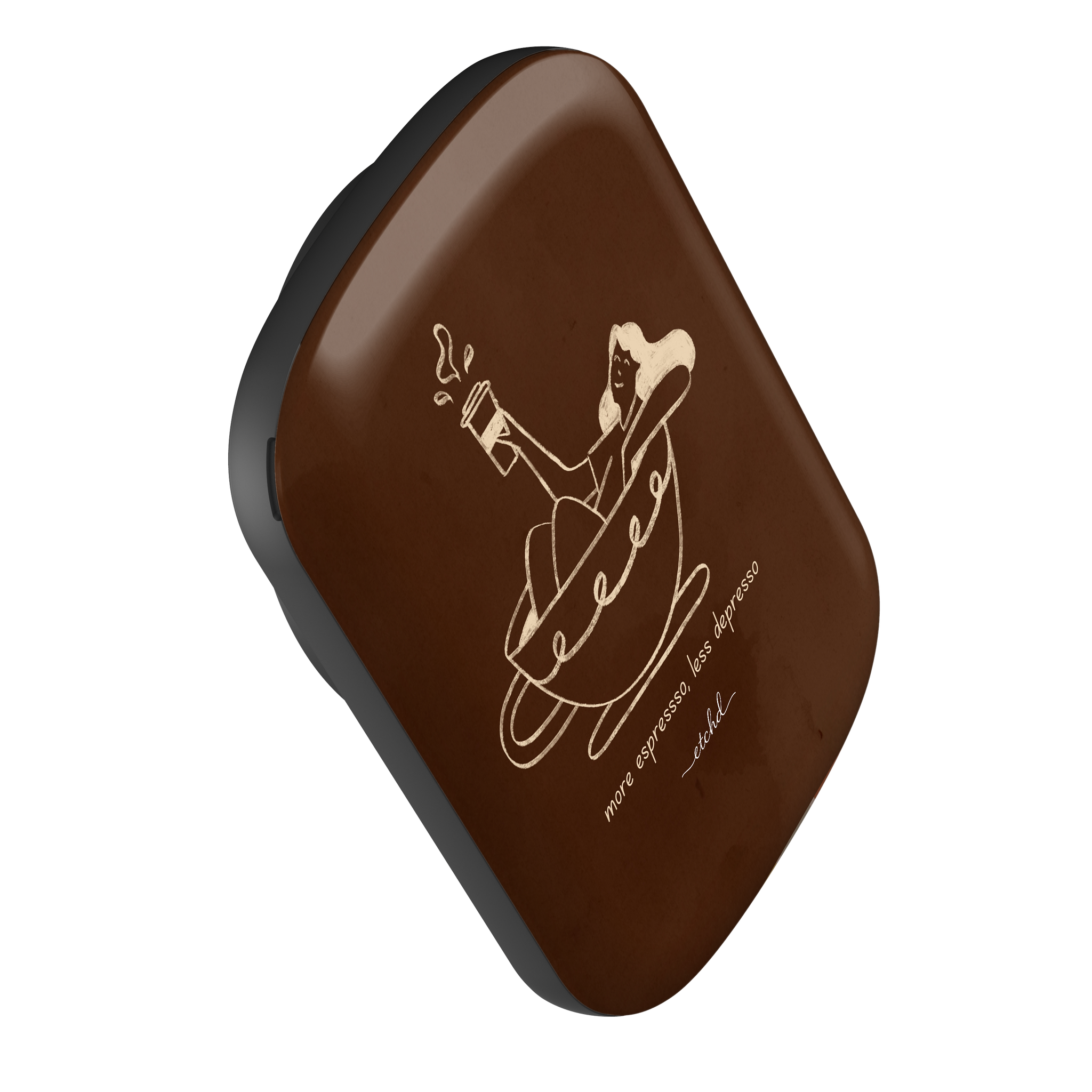 Ladies Espresso Magnetic Powerbank by etchd, view 4
