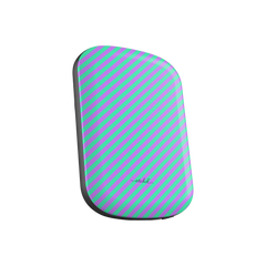 Lilac And Hypermint Diagonal Magnetic Powerbank by etchd, view 2