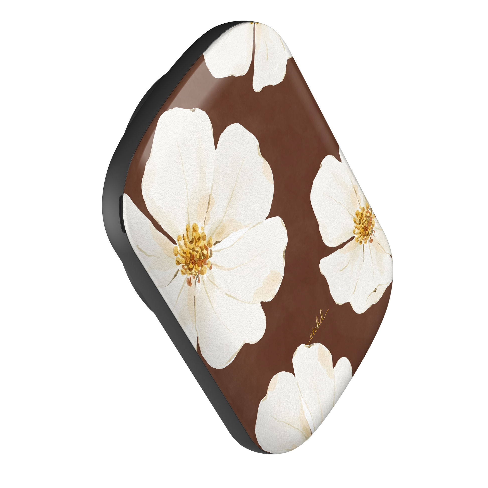 Mocha Blossom Magnetic Powerbank by etchd, view 4