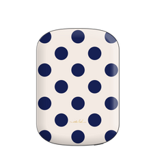 Navy & Cream Polka Dot Magnetic Powerbank by etchd