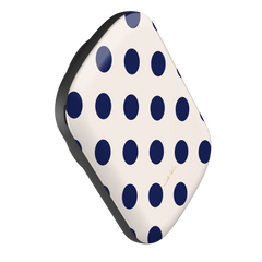 Navy & Cream Polka Dot Magnetic Powerbank by etchd, view 3