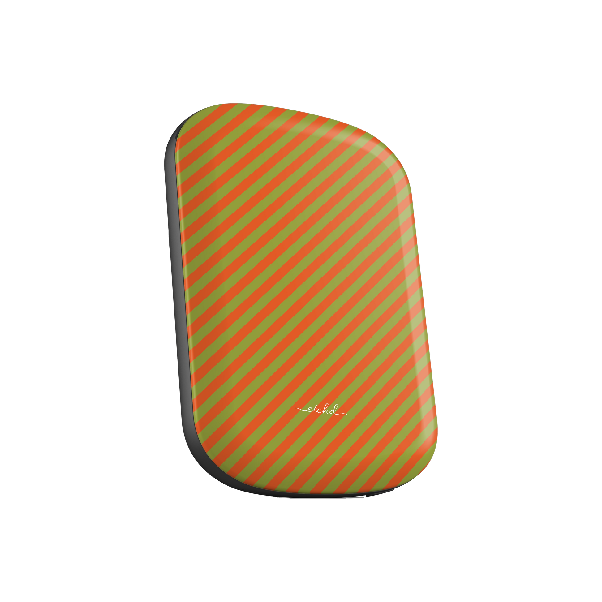 Persimmon And Wasabi Diagonal Magnetic Powerbank by etchd, view 3