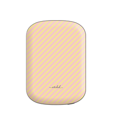Pink And Butter Diagonal Magnetic Powerbank by etchd