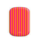 Pink & Orange Striped Batería externa magnética