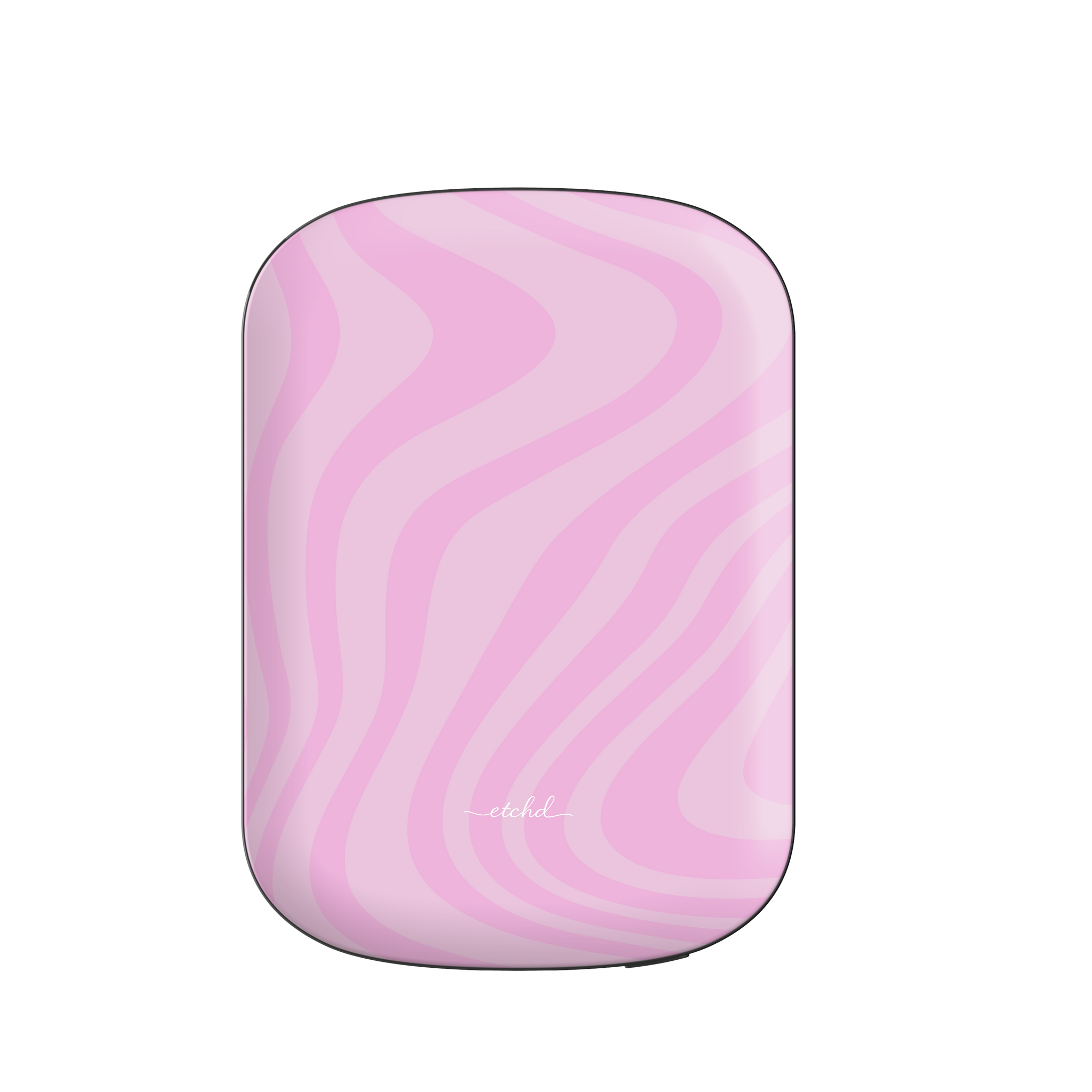 Pink Curved Lines Magnetic Powerbank by etchd