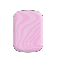 Pink Curved Lines Magnetic Powerbank by etchd