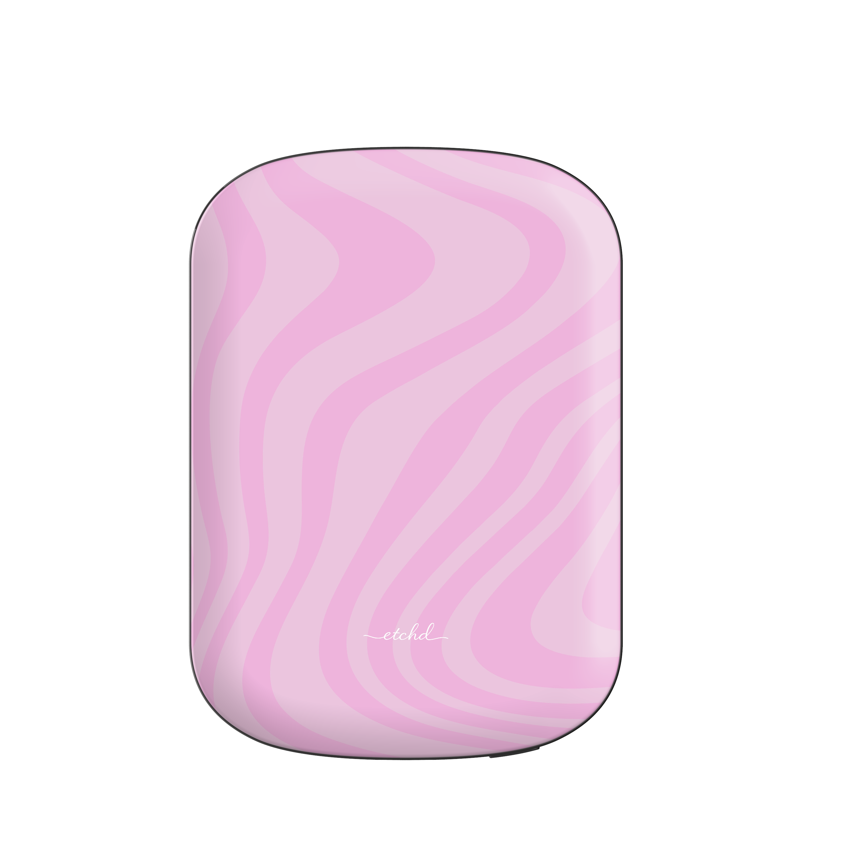 Pink Curved Lines Magnetic Powerbank by etchd