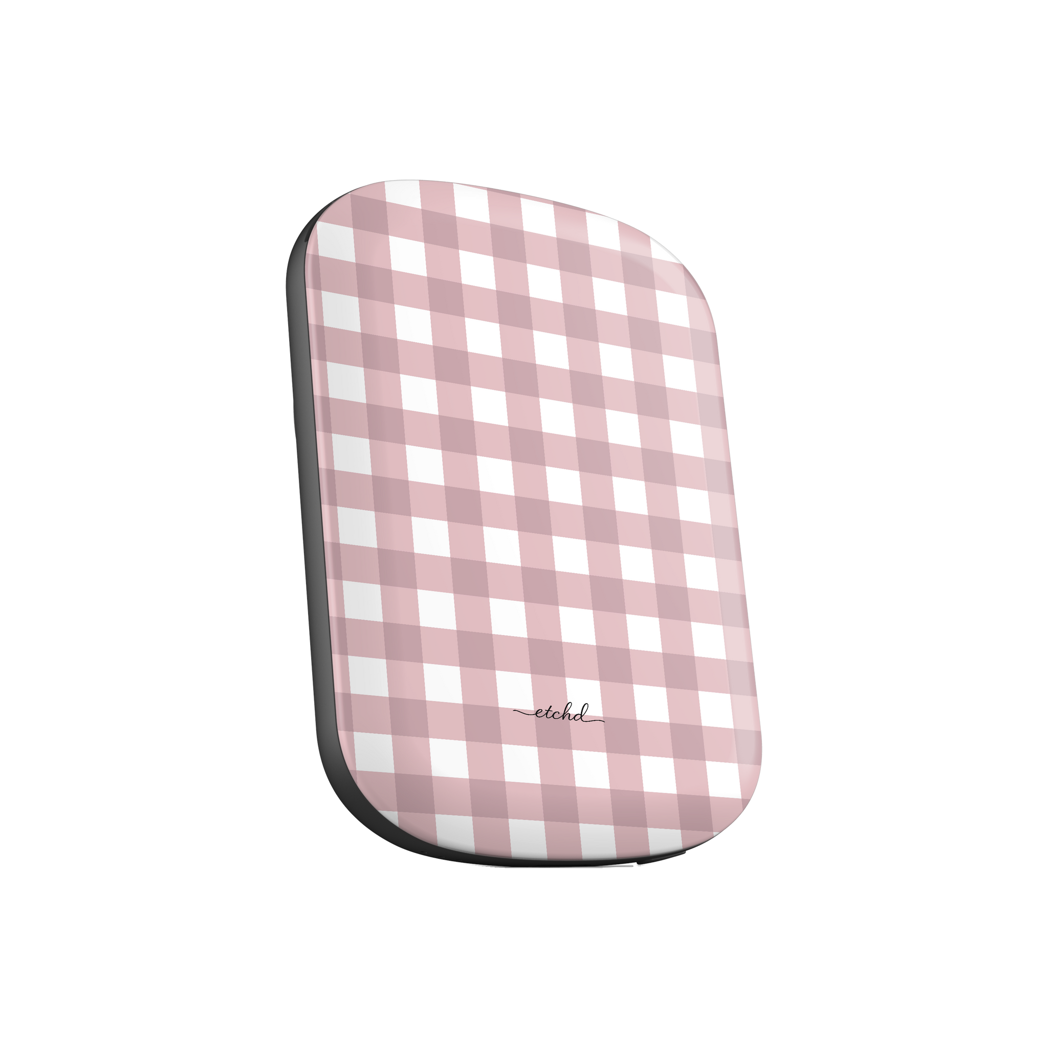 Pink Gingham Magnetic Powerbank by etchd, view 2