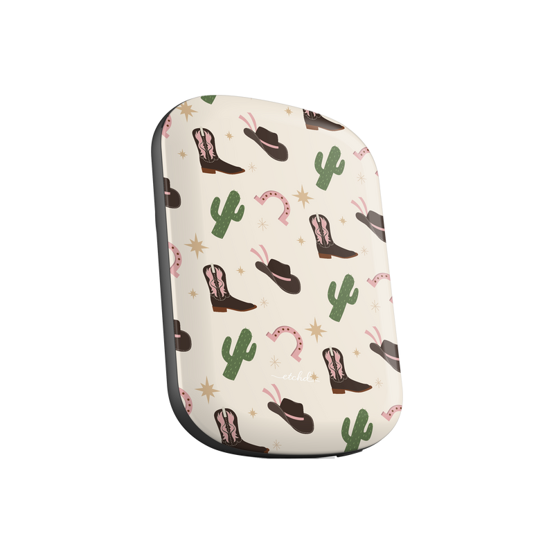 Pink Western Magnetic Powerbank by etchd, view 2