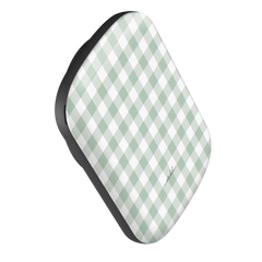 Sage Gingham Magnetic Powerbank by etchd, view 2