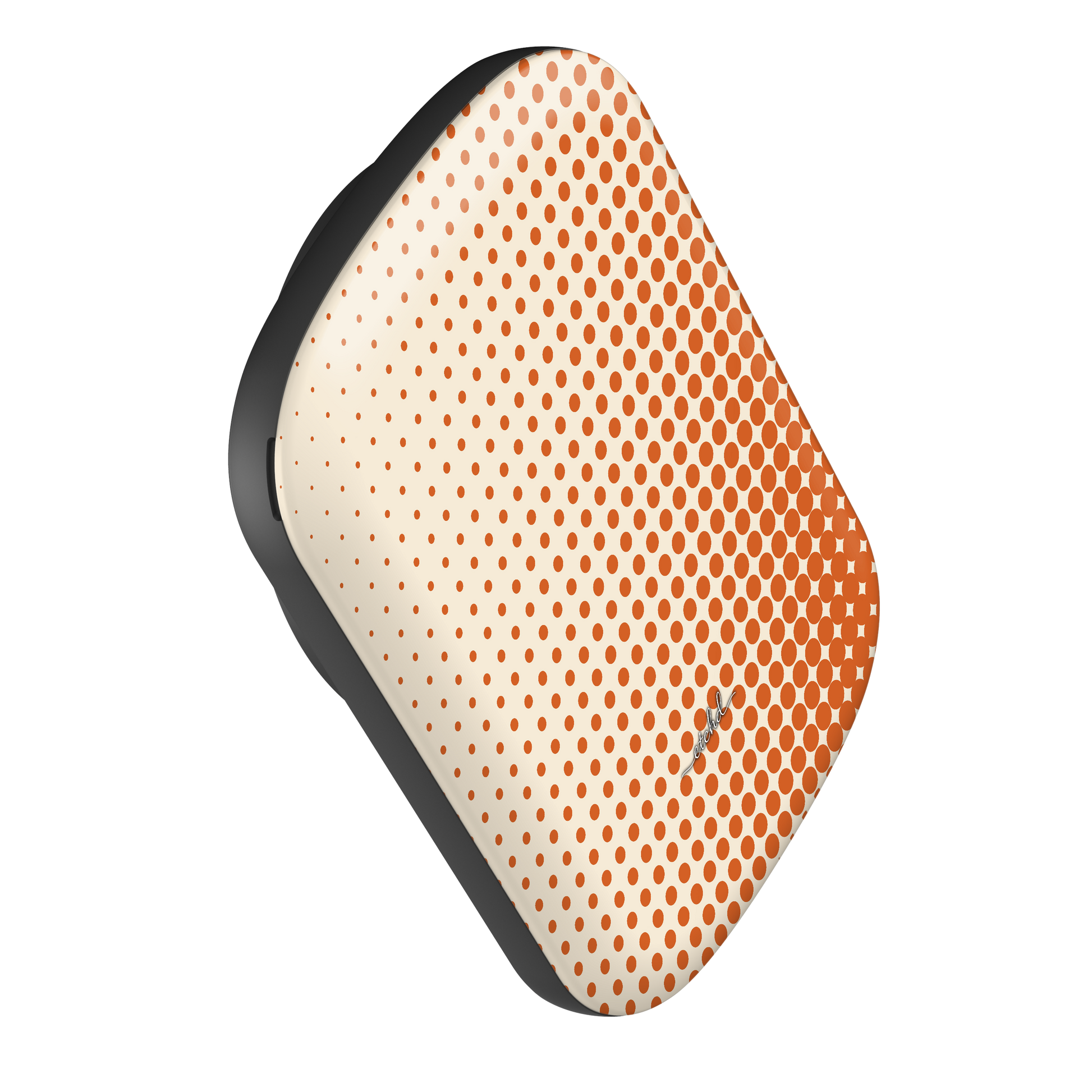 Tangerine Halftone Magnetic Powerbank by etchd, view 4