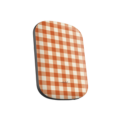 Terracotta Gingham Magnetic Powerbank by etchd, view 2